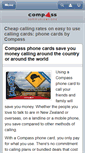 Mobile Screenshot of compassphonecards.co.nz